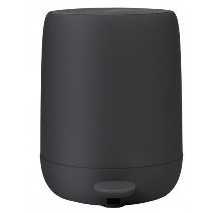 Koš s pedalom SONO, 3 l, temno siva, Blomus