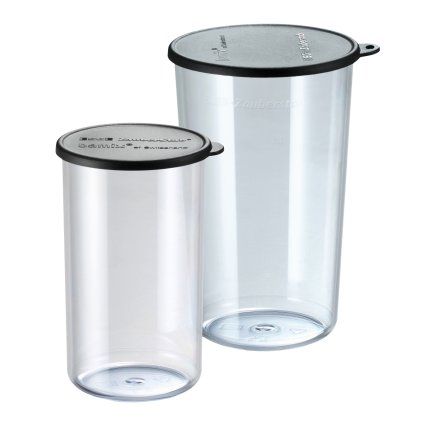 Merilni lonček, set 2 kosov, 400 ml/600 ml, s pokrovom, Bamix