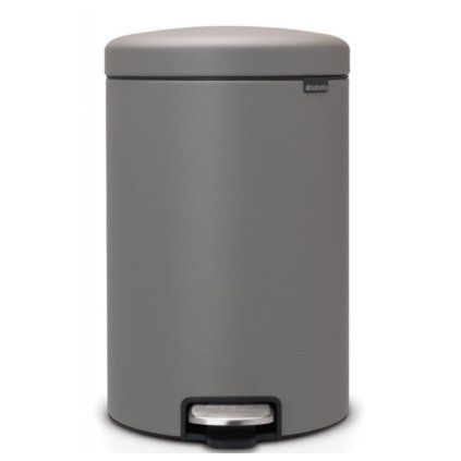 Koš za smeti s pedalom NEWICON, 20 l, mineralno siva, Brabantia
