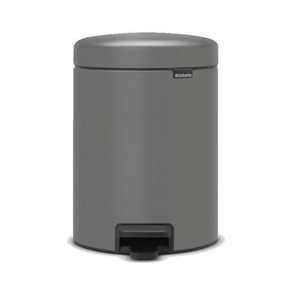 Koš za smeti s pedalom NEWICON, 5 l, mineralno siva, Brabantia