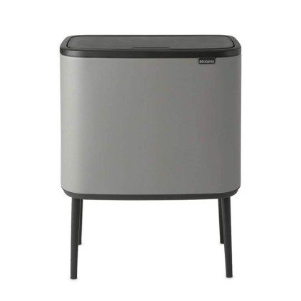 Koš za odpadke na dotik BO TOUCH BIN 11 + 23 l, mineralno siv, Brabantia