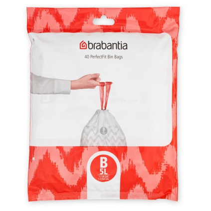 Vreče za smeti B PERFECTFIT, 5 l, 40 kosov, Brabantia