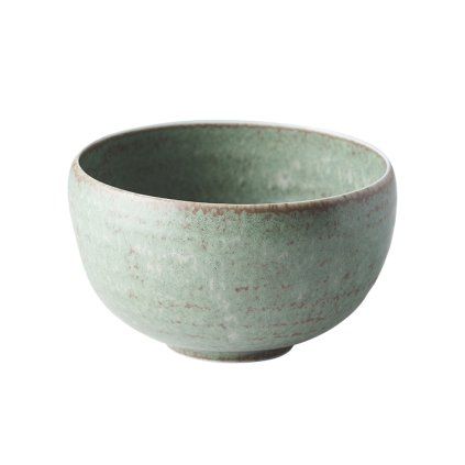 Skodelica za kosmiče GREEN FADE 13 cm, 500 ml, zelena, keramika, MIJ