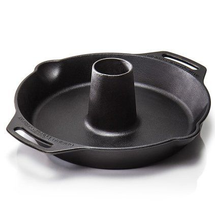 Pekač s stojalom za piščanca na žaru, 30 cm, lito železo, Petromax