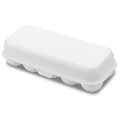 Vložek za jajca EGGS TO GO, 28 cm, za 10 jajc, bel bombaž, Koziol