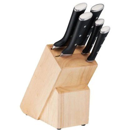 Komplet nožev ICE FORCE K232S574, set 6 kosov, z blokom, Tefal