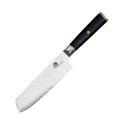 Japonski nož NAKIRI OKAMI 17 cm, črna, Dellinger
