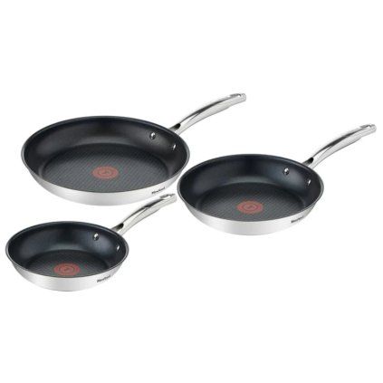 Komplet ponev DUETTO+, set 3 kosov, neprijemljiva, Tefal