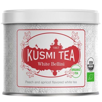 Beli čaj BELLINI, 90 g čajnih lističev v pločevinki, Kusmi Tea