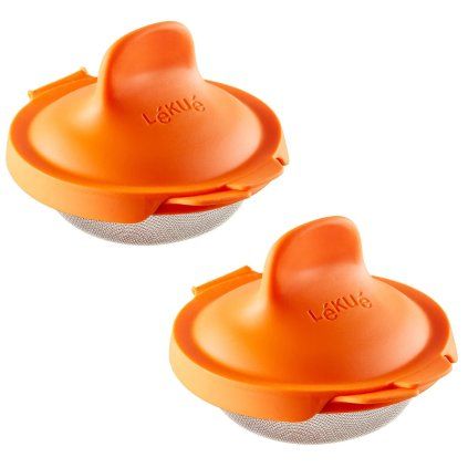 Nastavek za poširanje jajc, set 2 kosov, oranžna, silikon, Lékuké