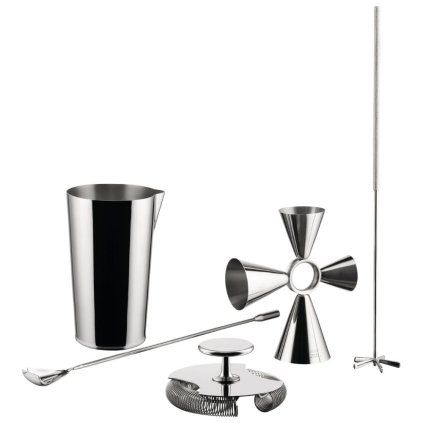Set za koktajle, 5 kosov, nerjaveče jeklo, Alessi