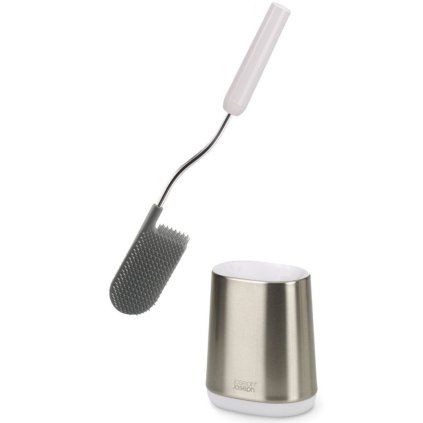 Držalo za wc ščetko FLEX LITE 70561, bela / srebrna, silikon, Joseph Joseph