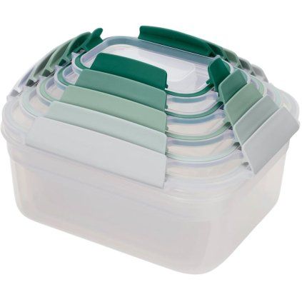 Kuhinjski kozarec za shranjevanje NEST 81127, set 5 kosov, zelena, plastika, Joseph Joseph