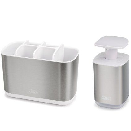 Organizator za umivalnik EASYSTORE, z dozirnikom za milo PRESTO 70551, 2 kosa, Joseph Joseph