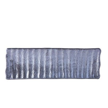 Krožnik za suši in sašimi METALLIC, 33 x 10,5 cm, MIJ