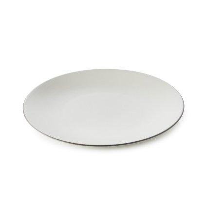 Jedilni krožnik EQUINOXE, set 6 kosov, 26 cm, bel bombaž, REVOL