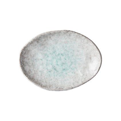 Servirni krožnik AQUA SPLASH, 20 x 14 cm, modra, MIJ