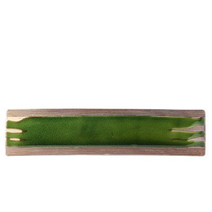 Krožnik za suši in sašimi EARTH BRIGHT GREEN, 52 x 12 cm, MIJ