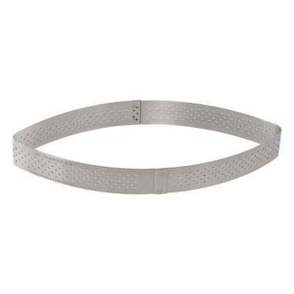 Obroč za peko, 12 cm, v obliki trapeza, nerjaveče jeklo, de Buyer