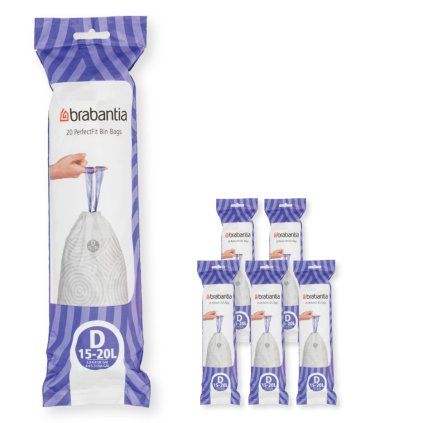 Vreče za smeti D PERFECTFIT, 15-20 l, 120 kosov, Brabantia