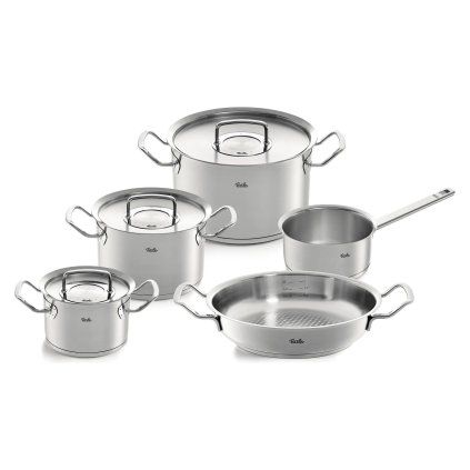 Set posode ORIGINAL-PROFI COLLECTION, s ponvijo in servirno ponvijo, set 5 kosov, Fissler