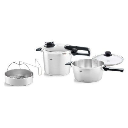 Tlačni lonec VITAVIT PREMIUM, set 2 kosov, 6 l in 3,5 l, Fissler