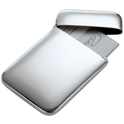 Nosilec vizitk CUSHION 10 cm, srebrna, Philippi
