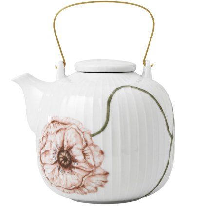 Čajnik HAMMERSHOI POPPY, 1,2 l, bela, Kähler