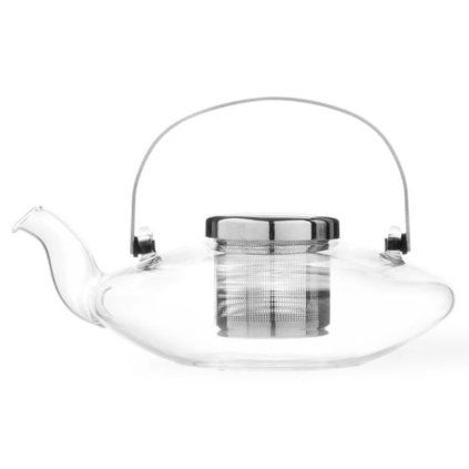 Čajnik z infuzorjem čaja LEAF, 500 ml, steklo/nerjaveče jeklo, Viva Scandinavia