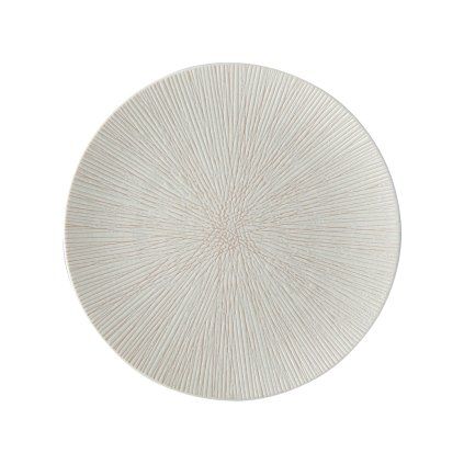 Velik plitek krožnik biskvit Zbliževanje 29 cm MIJ