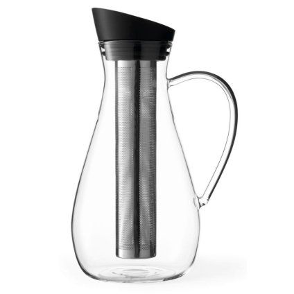 Karafa za ledeni čaj INFUSION 1,4 l, s cedilom, črna, Viva Scandinavia