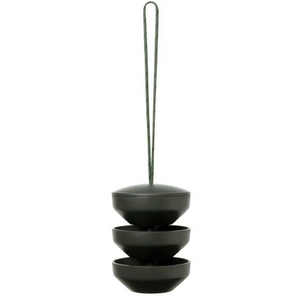 Ptičja krmilnica RECYCLED, 17,5 cm, viseča, zelena, Rosendahl