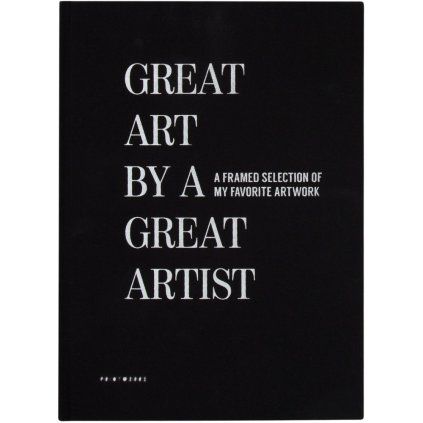 Knjiga za otroške risbe GREAT ART, črna, Printworks