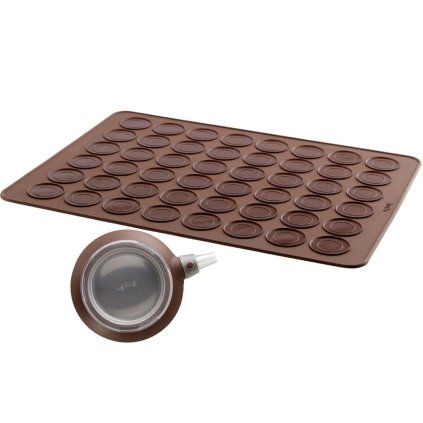 Set za peko francoskih makaronov, rjav, Lékué