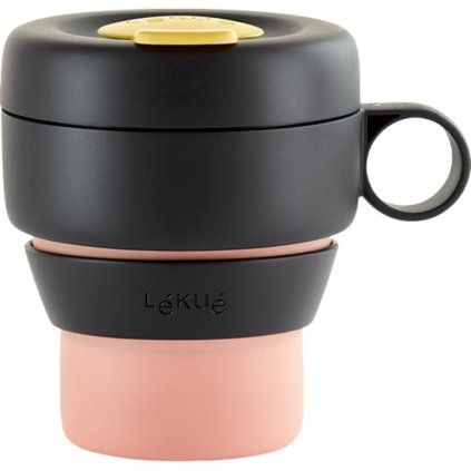 Potovalni lonček MUG TO GO, 350 ml, koral, Lékué