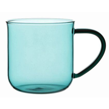Stekleni lonček za čaj EVA MINIMA, 400 ml, modra, steklo, Viva Scandinavia