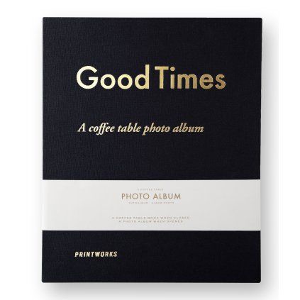 Foto album GOOD TIMES, črna, Printworks