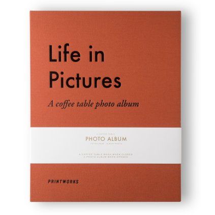 Foto album LIFE IN PICTURES, oranžna, Printworks
