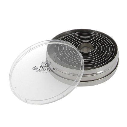 Rezalniki za torte, set 9 kosov, okrogli, de Buyer