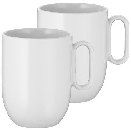 Šalčka za kavo BARISTA 380 ml, set 2 kosov, bela, porcelan, WMF