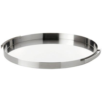 Servirni pladenj ARNE JACOBSEN, 33,5 cm, srebrna, Stelton