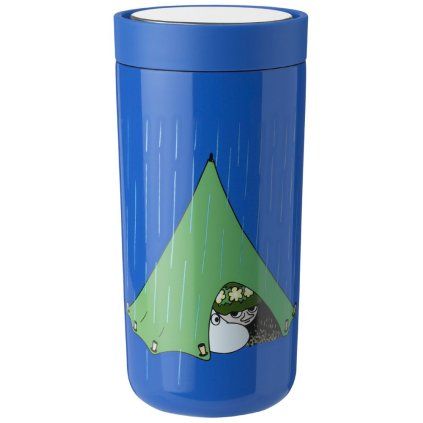 Termo lonček TO GO CLICK MOOMIN CAMPING 400 ml, modra, Stelton