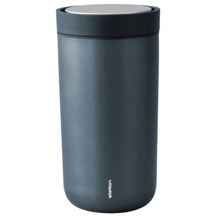 Termo lonček TO GO CLICK 200 ml, sijajna temno modra, Stelton