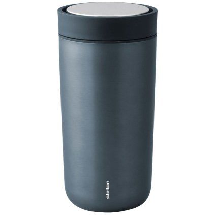 Termo lonček TO GO CLICK 400 ml, sijajna temno modra, Stelton