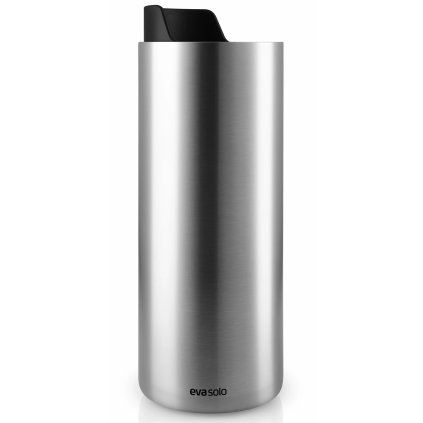 Potovalni lonček URBAN TO GO, 350 ml, črn pokrov, nerjaveče jeklo, Eva Solo