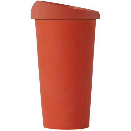 Lonček s pokrovom ANYTIME EMMA 450 ml, oranžna, porcelan, Viva Scandinavia