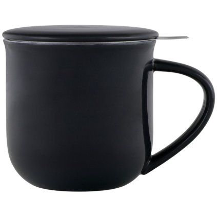 Vrč z infuzorjem za čaj MINIMA EVA 350 ml, črna, porcelan, Viva Scandinavia