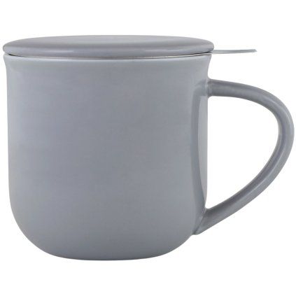 Vrč z infuzorjem za čaj MINIMA EVA 350 ml, siva, porcelan, Viva Scandinavia