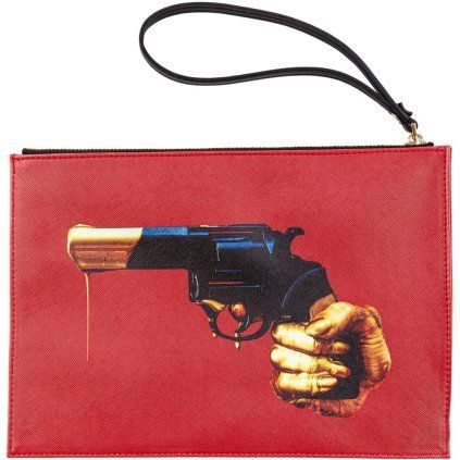 Toaletni žepek TOILETPAPER REVOLVER, 28 x 20 cm, rdeča, Seletti