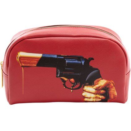 Kozmetična torbica TOILETPAPER REVOLVER, 23 x 13 cm, Seletti